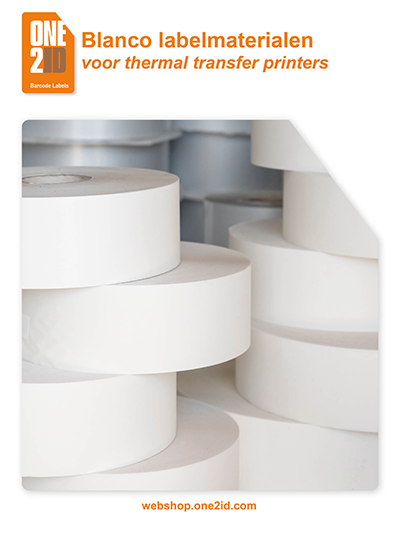 ONE2ID brochure blanco labelmaterialen industriële labels