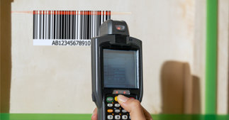 ONE2ID staging area magazijn goederen scannen barcode labels