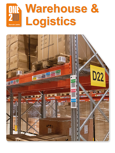 ONE2ID brochure warehouse labels location signs floor labels