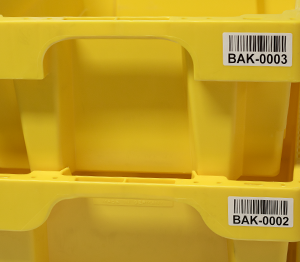 ONE2ID crate labels warehouse bin labels order picking