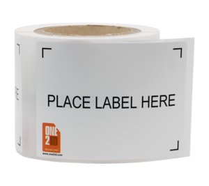 ONE2ID place label here crate bin labels warehouse labels