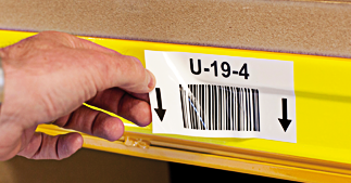 ONE2ID removable reusable warehouse shelving rack labels